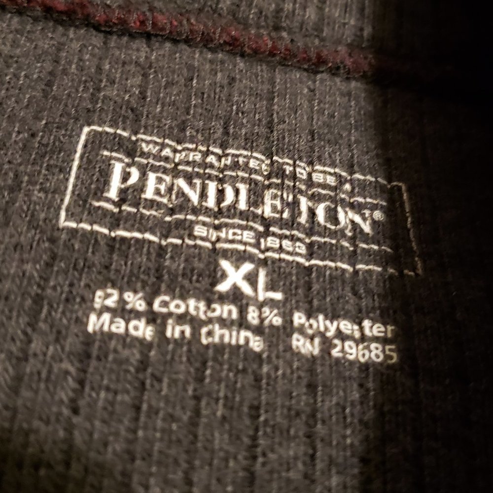 Pendleton Full Zip Ribbed Sweater Vest Red Men's … - image 4